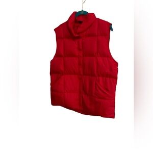 Lands’End ladies down and primaloft vests set of 2